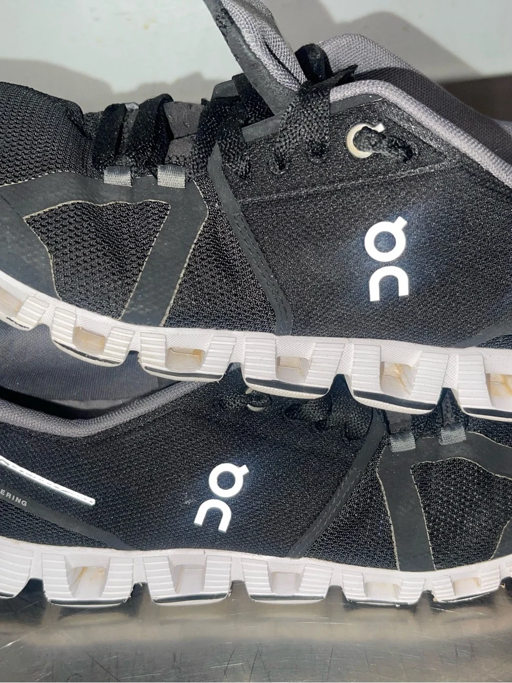 On Running Black and Gray Men's Athletic Shoes with White Accents